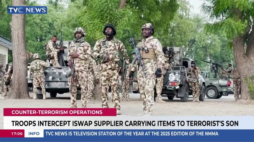 Troops Intercept ISWAP Supplier Carrying Items To Terrorist’s Son Troops Intercept ISWAP Supplier Carrying Items To Terrorist’s Son