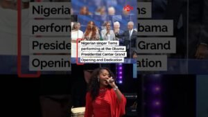 Nigerian Singer Tems Shines At Obama Presidential Center Grand Opening Nigerian Singer Tems Shines At Obama Presidential Center Grand Opening