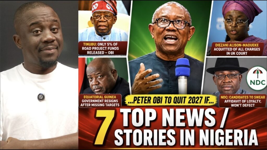 7 Top Updates in Nigeria Today | Obi to Quit 2027 Election if…, Tinubu, Diezani & NDC