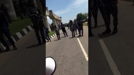 Protesters DARE Police To Fire Tear Gas During Abuja Protest.