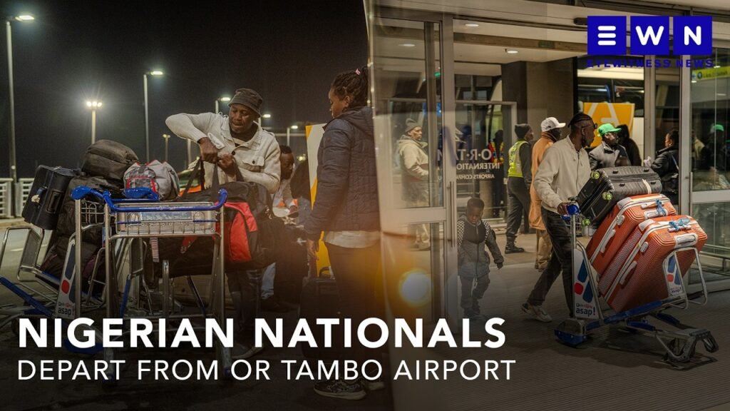 Over 250 Nigerian nationals depart South Africa on charter flight