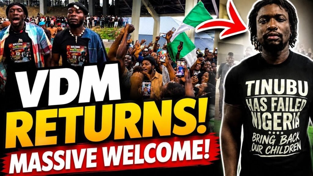 VDM Returns to Nigeria, Thousands Storm Airport!