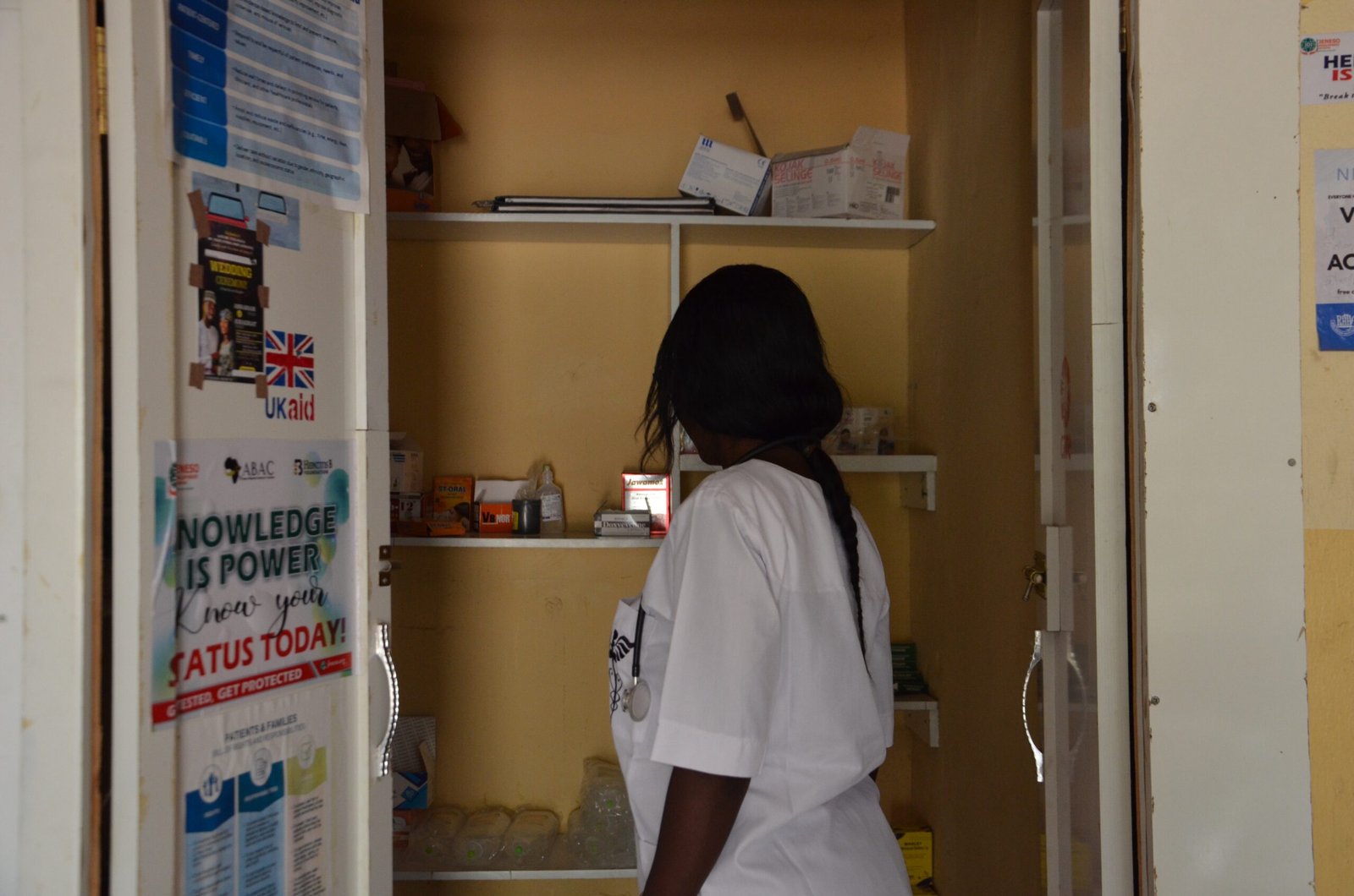 Mrs. Pafinus Linus, Head of Njobbore PHC_. Pafinus Linus, Head of Njobbore PHC