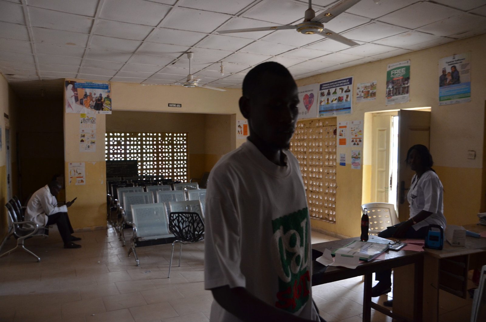 The staff on duty at Njobbore PHC in the afternoon