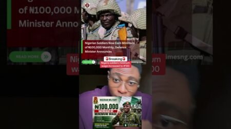Nigerian soldiers now earn the minimum wage of 100 thousand monthly.#nigerianews #militarynews #news Nigerian soldiers now earn the minimum wage of 100 thousand monthly.#nigerianews #militarynews #news