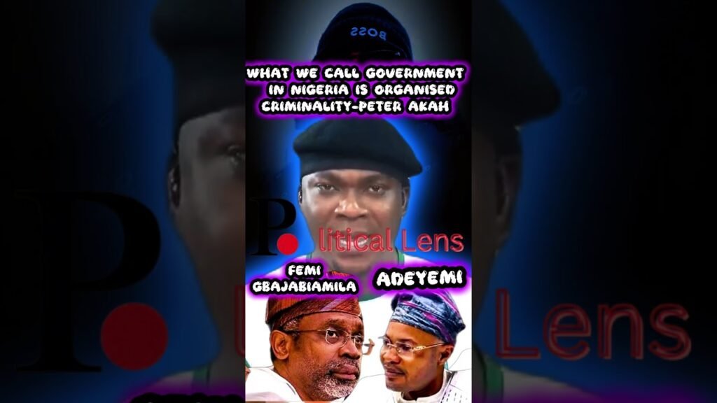 What We Call Government In Nigeria Is Organized Criminality- Peter Akah What We Call Government In Nigeria Is Organized Criminality- Peter Akah