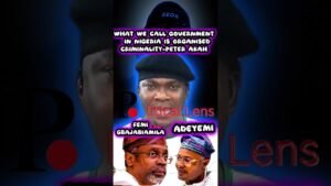 What We Call Government In Nigeria Is Organized Criminality- Peter Akah What We Call Government In Nigeria Is Organized Criminality- Peter Akah