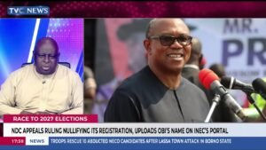 NDC Appeals Ruling Nullifying Its Registration, Uploads Obi’s Name On INEC’s Portal NDC Appeals Ruling Nullifying Its Registration, Uploads Obi’s Name On INEC’s Portal