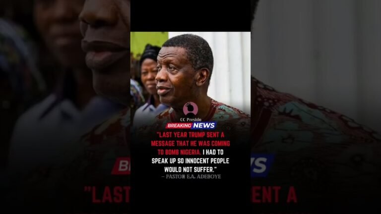 Trump Planned To Bomb Nigeria? Pastor Adeboye Reveals Shocking Truth! #news #nigeria #nigerianews Trump Planned To Bomb Nigeria? Pastor Adeboye Reveals Shocking Truth! #news #nigeria #nigerianews
