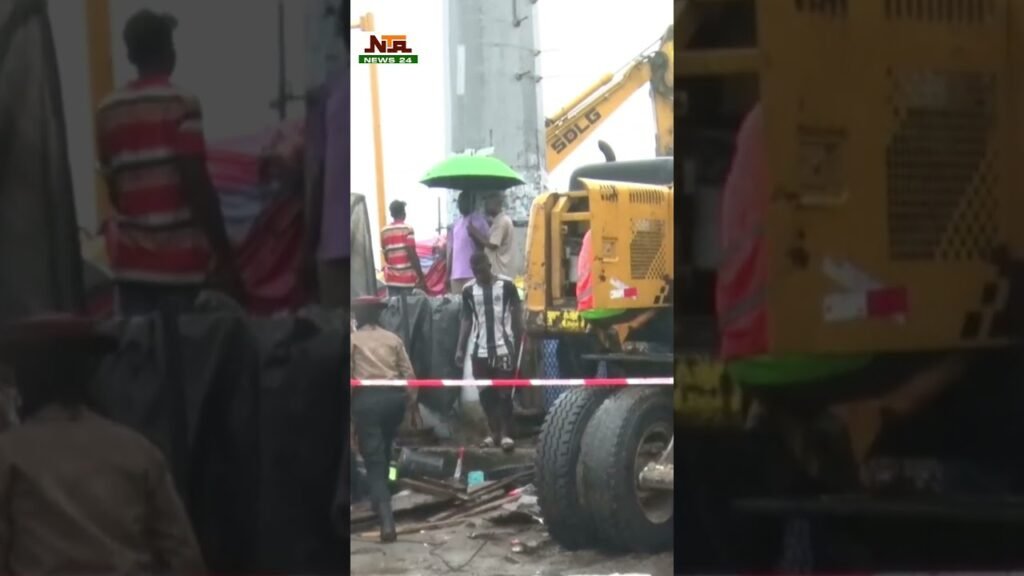Tragedy in Lagos as three-storey building collapses in Alakija Tragedy in Lagos as three-storey building collapses in Alakija