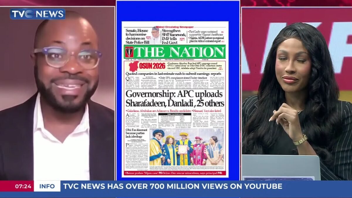 TVC Newspaper Review | FG Budgets N1TN For Empowerment, SUVs Amid Rising Borrowing Pressure TVC Newspaper Review | FG Budgets N1TN For Empowerment, SUVs Amid Rising Borrowing Pressure