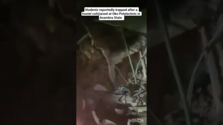 Oko Polytechnic hostel collapses, students reportedly trapped. #Breaking #Anambra #Nigeria #News Oko Polytechnic hostel collapses, students reportedly trapped. #Breaking #Anambra #Nigeria #News