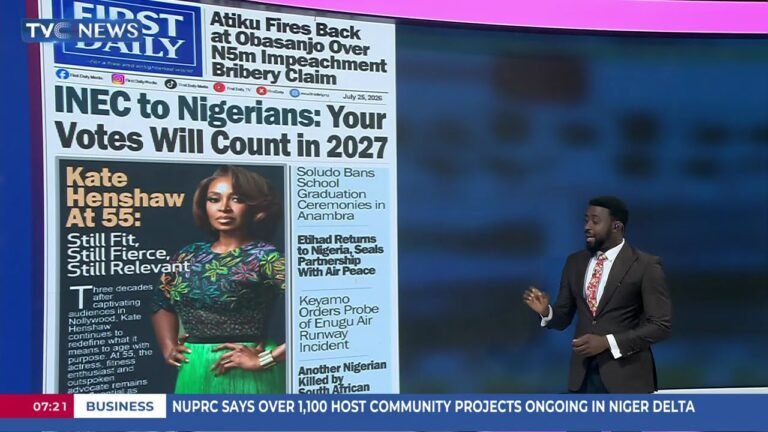 TVC Newspaper Review: Atiku, Obasanjo War Of Words Escalates Over Bribery Claims TVC Newspaper Review: Atiku, Obasanjo War Of Words Escalates Over Bribery Claims