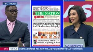TVC Newspaper Review: Presidency, Obasanjo Hit Atiku Over Petition To Trump TVC Newspaper Review: Presidency, Obasanjo Hit Atiku Over Petition To Trump