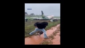Enugu Air Plane Skids Off Benin Runway Enugu Air Plane Skids Off Benin Runway
