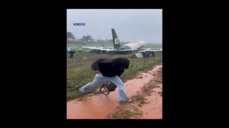 Enugu Air Plane Skids Off Benin Runway Enugu Air Plane Skids Off Benin Runway