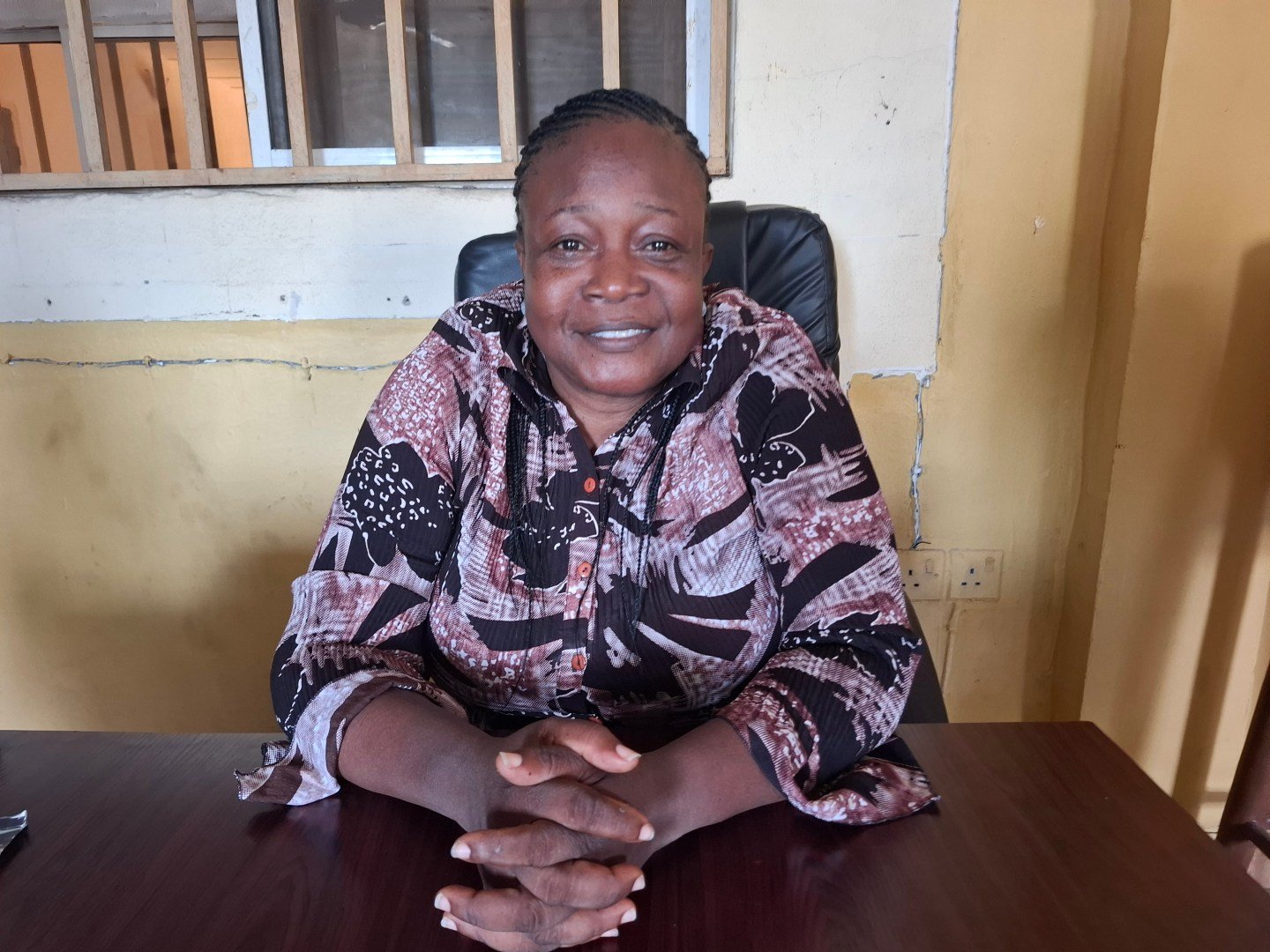Elizabeth Udo during an interview with PREMIUM TIMES