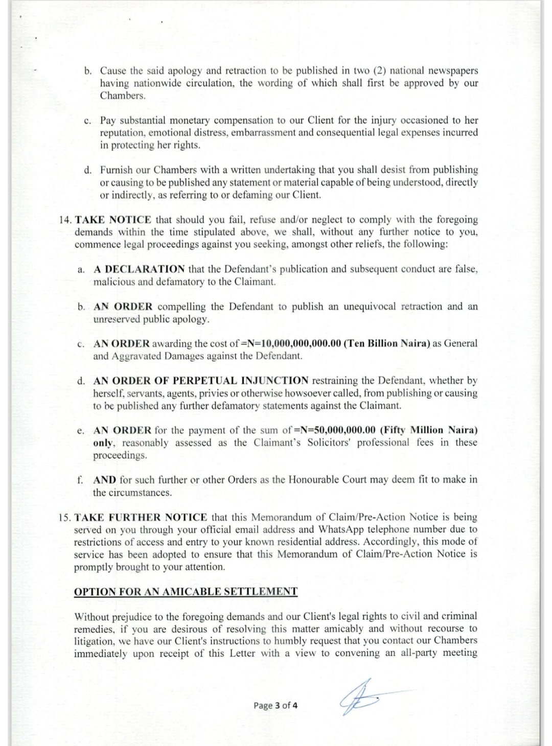 Ms Momodu's Pre notice 3