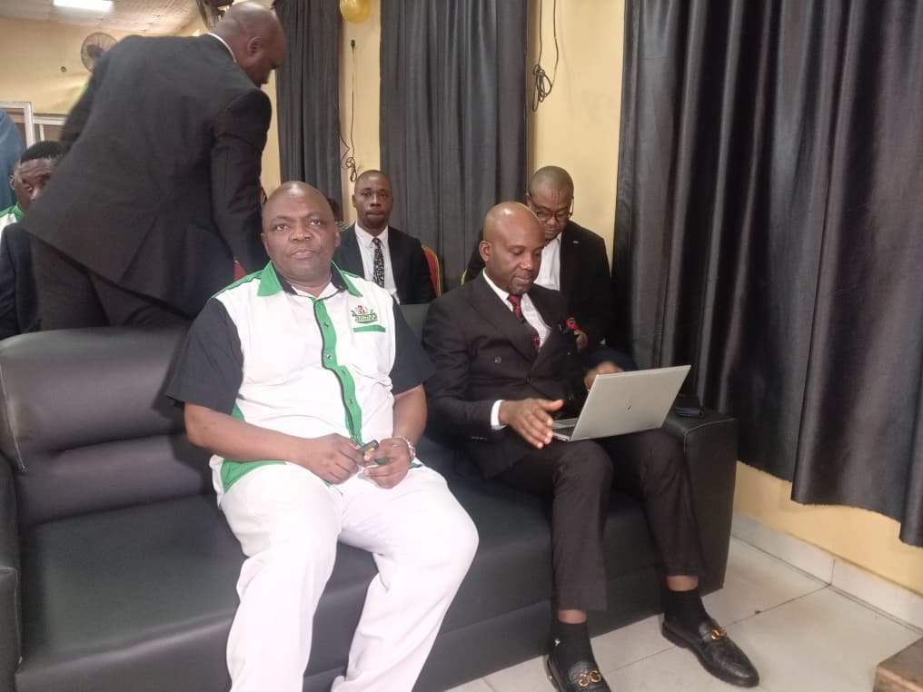 Martins Emeje, the Director-General (DG) of the NNMDA and Minister of Innovation, Science and Technology, Kingsley Tochukwu, during his one-day working visit to the agency in Lagos on Tuesday.