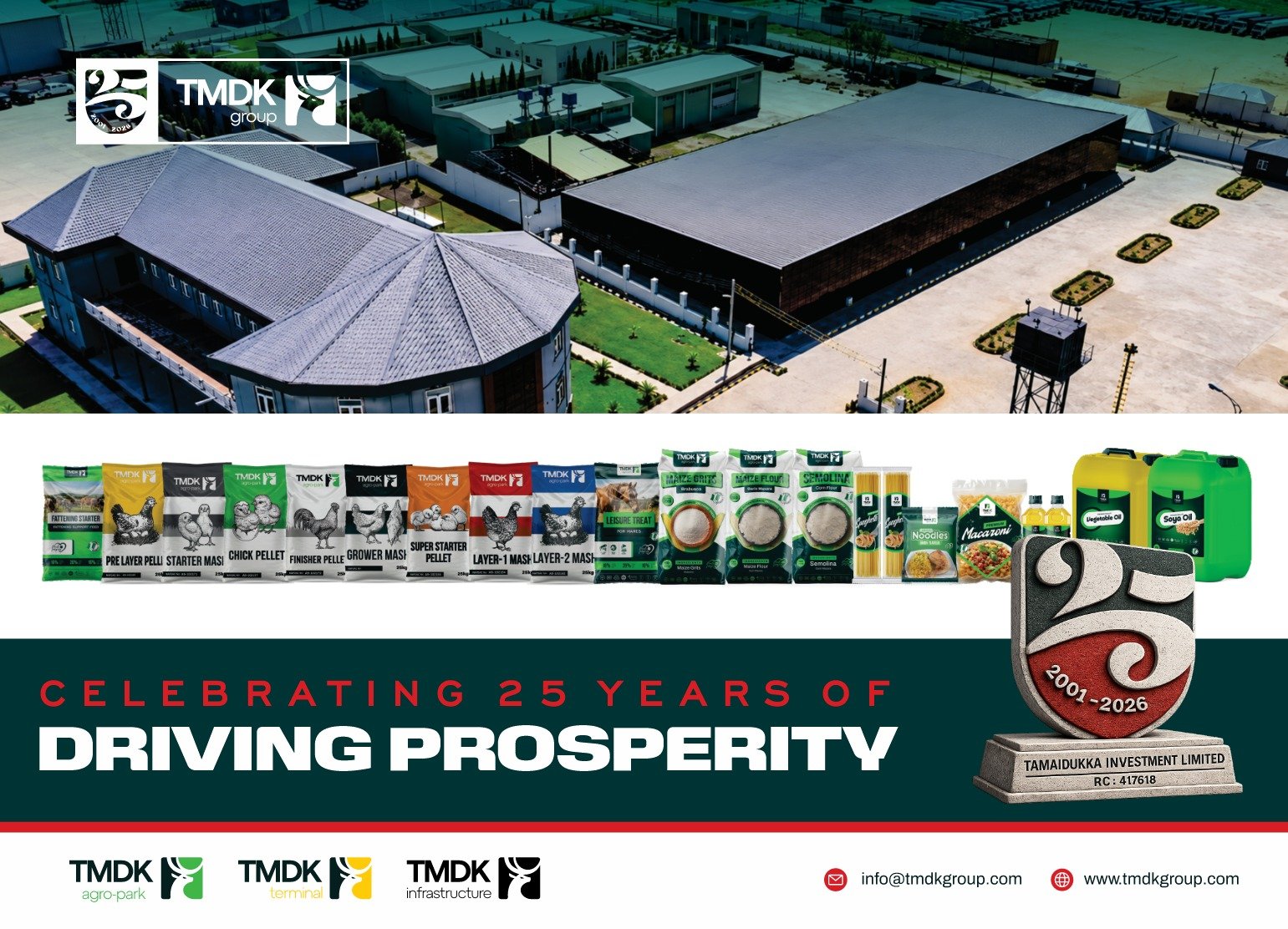 TMDK Group celebrates 25th anniversary, vows to continue building Nigeria’s Energy, agro-industrial future