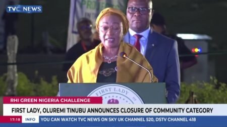 First Lady, Oluremi Tinubu Announces Closure Of RHI Green Nigeria Challenge First Lady, Oluremi Tinubu Announces Closure Of RHI Green Nigeria Challenge