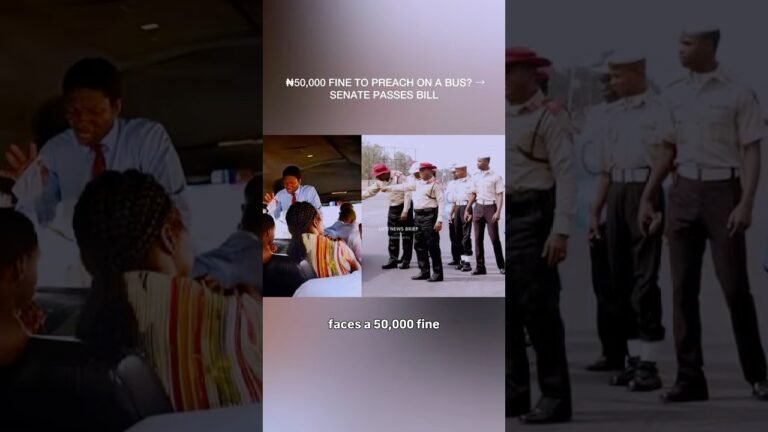 Nigeria Senate Passes ₦50,000 Fine for Bus Preaching & Hawking #FRSC #nigeriannews Nigeria Senate Passes ₦50,000 Fine for Bus Preaching & Hawking #FRSC #nigeriannews