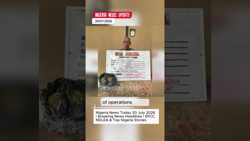 Nigeria News Today 20 July 2026 | Breaking News Headlines | EFCC, NDLEA & Top Nigeria Stories Nigeria News Today 20 July 2026 | Breaking News Headlines | EFCC, NDLEA & Top Nigeria Stories