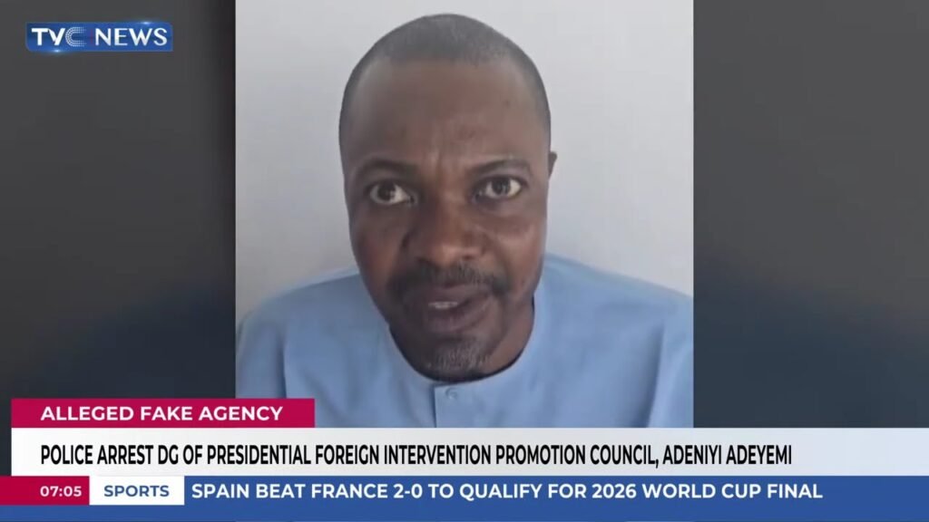 ‘Fake’ PFIPC DG, Adeniyi Adeyemi Now In Police Custody ‘Fake’ PFIPC DG, Adeniyi Adeyemi Now In Police Custody