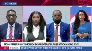 Trending Now: Troops Arrest Suspected Foreign ISWAP Fighter After Failed Attack In Borno + More Trending Now: Troops Arrest Suspected Foreign ISWAP Fighter After Failed Attack In Borno + More