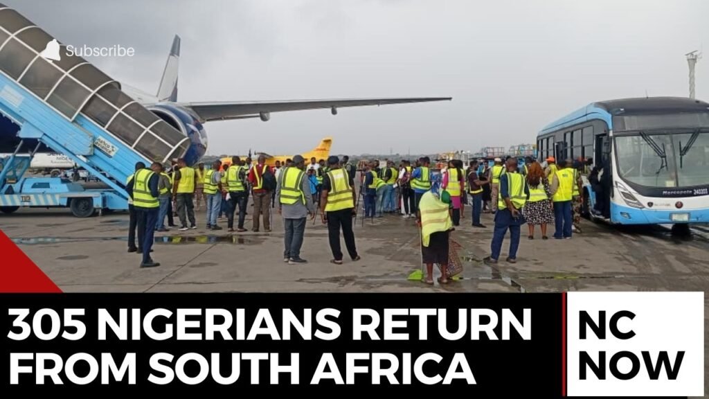 Final Flight Brings 305 Nigerians Home From South Africa Final Flight Brings 305 Nigerians Home From South Africa