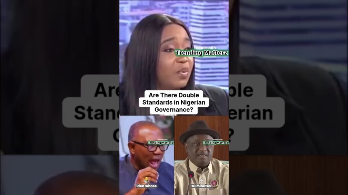 Are there Double Standards in Nigerian Governance? #nigerianews #trendingStories #Peterobi# Are there Double Standards in Nigerian Governance? #nigerianews #trendingStories #Peterobi#