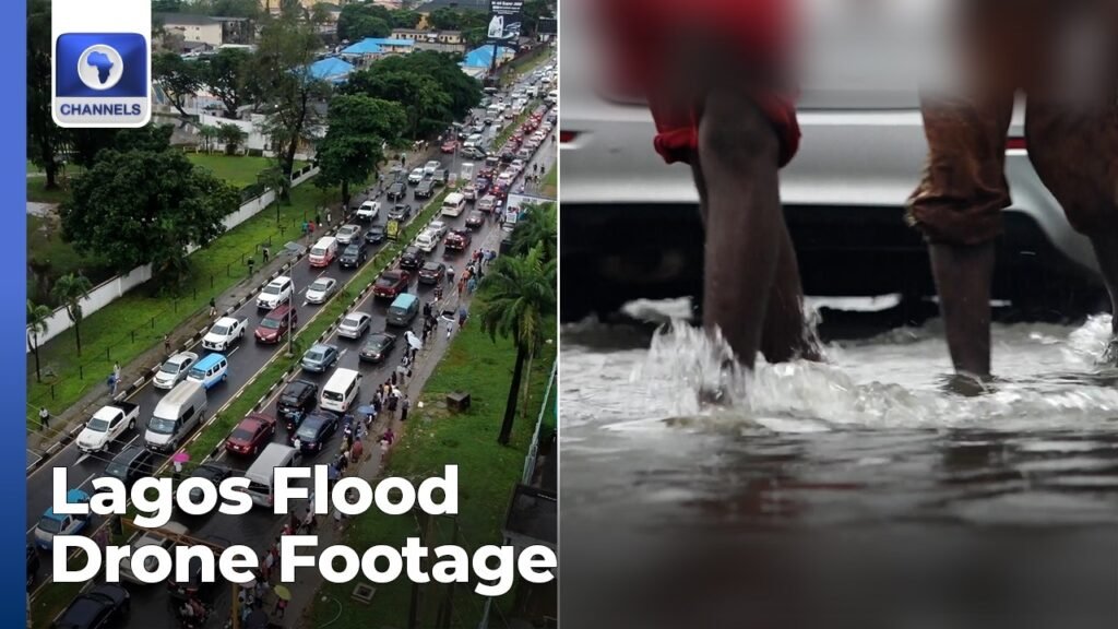 Drone Footage Shows Flooding Across Parts Of Lagos After Heavy Rainfall Drone Footage Shows Flooding Across Parts Of Lagos After Heavy Rainfall