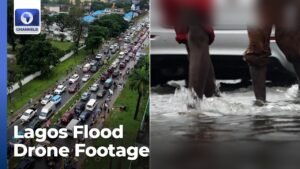 Drone Footage Shows Flooding Across Parts Of Lagos After Heavy Rainfall Drone Footage Shows Flooding Across Parts Of Lagos After Heavy Rainfall