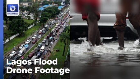 Drone Footage Shows Flooding Across Parts Of Lagos After Heavy Rainfall Drone Footage Shows Flooding Across Parts Of Lagos After Heavy Rainfall