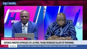 Defence Minister Expresses Joy, As Pres. Tinubu Increases Salary Of Military Personnel Defence Minister Expresses Joy, As Pres. Tinubu Increases Salary Of Military Personnel