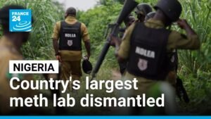 Nigeria dismantles its largest meth lab as Mexican cartel push into country • FRANCE 24 English Nigeria dismantles its largest meth lab as Mexican cartel push into country • FRANCE 24 English