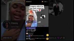 Gregory admit he has been enjoying Nigeria ❤️#javis #gregory #news #nigerianews