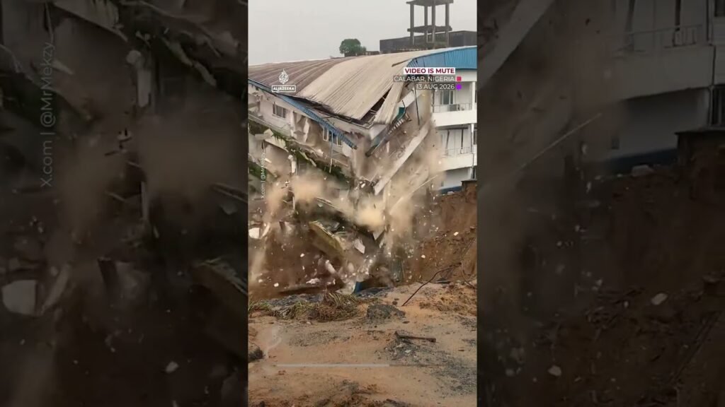 Nigeria hospital collapses after rain washed away its foundations | AJ #shorts Nigeria hospital collapses after rain washed away its foundations | AJ #shorts