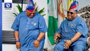 Watch Moment Gov Adeleke Showed Dancing Skills On Channels TV After Electoral Victory