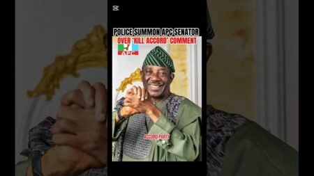 POLICE SUMMON APC SENATOR OVER ‘KILL ACCORD’ COMMENT#trending #Nigeria #news #newstelly #viral POLICE SUMMON APC SENATOR OVER ‘KILL ACCORD’ COMMENT#trending #Nigeria #news #newstelly #viral