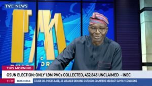 Osun Election: INEC Says 1.9m PVCs Collected, 432,843 Still Unclaimed | This Morning Osun Election: INEC Says 1.9m PVCs Collected, 432,843 Still Unclaimed | This Morning