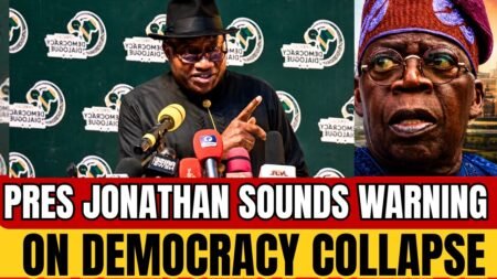 PRESIDENT GOODLUCK JONATHAN SOUNDS WARNING: SPEECH AT DEMOCRACY DIALOGUE WITH OBASANJO, PETER OBI PRESIDENT GOODLUCK JONATHAN SOUNDS WARNING: SPEECH AT DEMOCRACY DIALOGUE WITH OBASANJO, PETER OBI