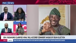Trending Now: Sen Fadahunsi Clarifies Viral ”Kill Accord” Comment Ahead Osun Election + More Trending Now: Sen Fadahunsi Clarifies Viral ”Kill Accord” Comment Ahead Osun Election + More