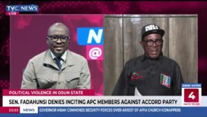 Osun 2026: ‘Kill Accord’ Viral Video Is AI-Generated, Senator Fadahunsi Alleges Osun 2026: ‘Kill Accord’ Viral Video Is AI-Generated, Senator Fadahunsi Alleges