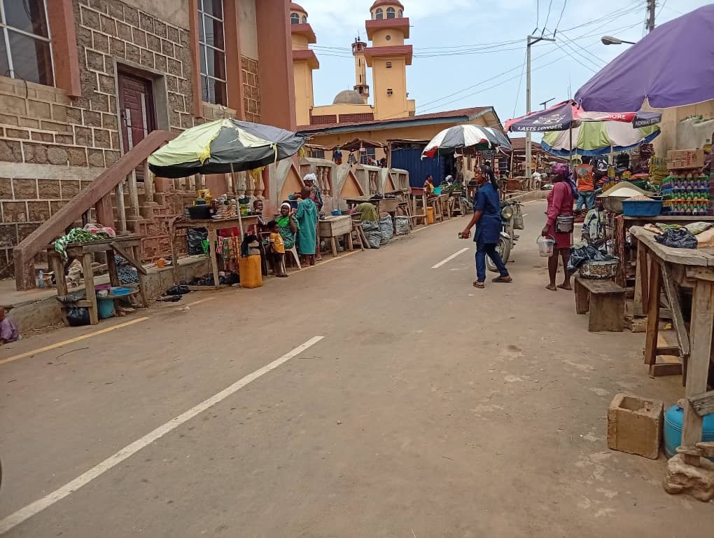This reporter visited markets in Osun in April 2026, where 100 contraceptive kiosks were promised. None were found. (CREDIT: Fawaz Adebisi)