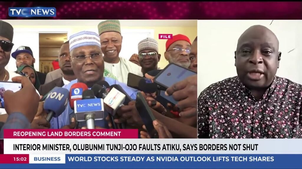 Interior Minister, Olubunmi Tunji-Ojo Faults Atiku, Says Borders Not Shut Interior Minister, Olubunmi Tunji-Ojo Faults Atiku, Says Borders Not Shut