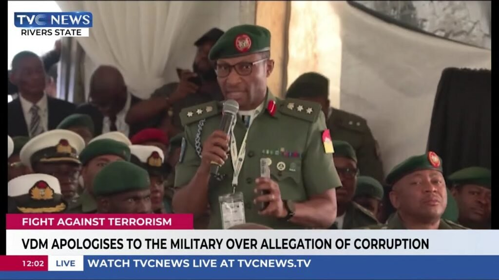 VDM Apologises To Military Over Corruption Allegations