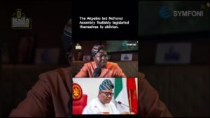 The Akpabio led National Assembly foolishly legislated themselves to oblivion. #nigeria #politics The Akpabio led National Assembly foolishly legislated themselves to oblivion. #nigeria #politics