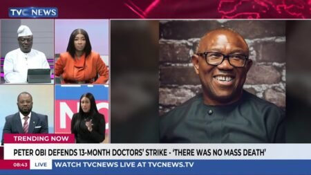 Trending Now: Peter Obi Defends 13-Month Doctors’ Strike, Says There Was No Mass Death + More Trending Now: Peter Obi Defends 13-Month Doctors’ Strike, Says There Was No Mass Death + More