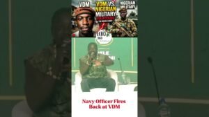 Navy Officer Fires Back #vdm #nigeriannews #security #nigeria